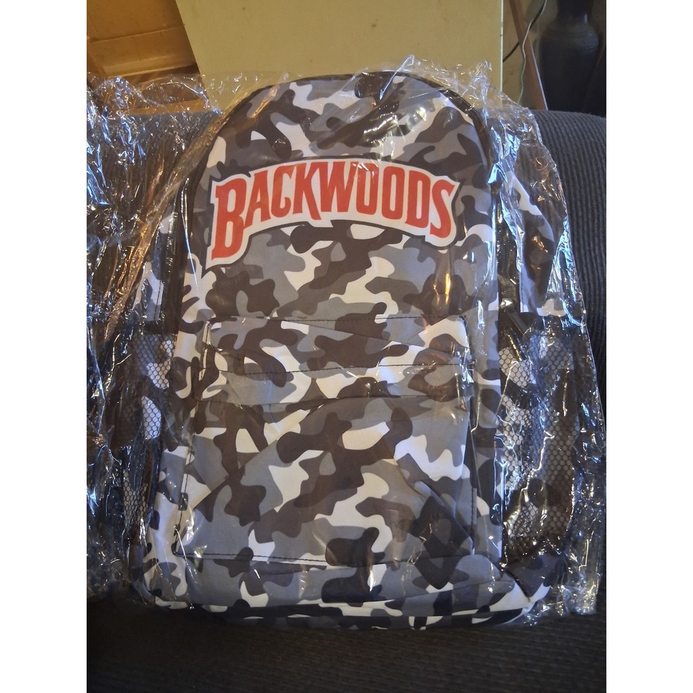 Backwoods Camo Print Backpack, Adjustable‎ Straps LIMITED EDITION